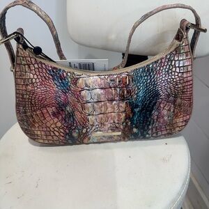 NWT Brahmin Kylie Multicolor Crocodile Embossed Women's Bag